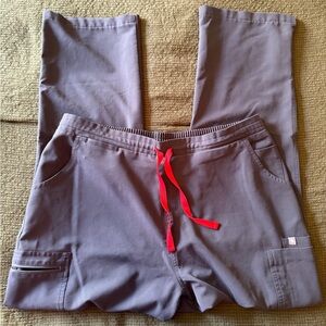 FIGS Charcoal Gray Yola Skinny Scrub Pants